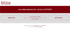 Desktop Screenshot of halldorulfarsson.info